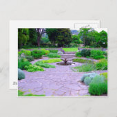 Circular Herb Garden with Fountain, Dunedin, NZ Briefkaart (Voorkant / Achterkant)