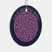 Circular Maze Keramisch Ornament (Rechts)