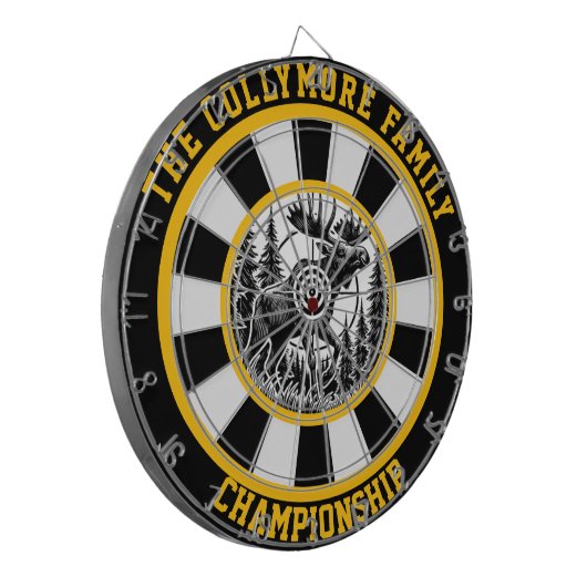 Circular Moose Bullseye Design Dartbord (Voorkant Links)