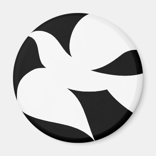 Circular Peace Dove Magneet (Voorkant)