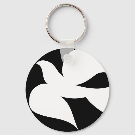 Circular Peace Dove Sleutelhanger (Voorkant)