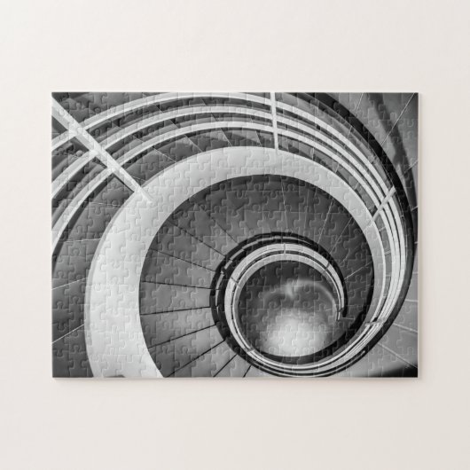 Circular Stairway BW Legpuzzel (Horizontaal)