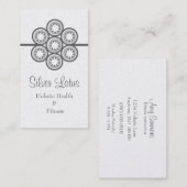 Circular Starburst Visitekaartje, grijs Visitekaartje (Voorkant / Achterkant)