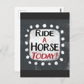 Circuler Un Cheval Carte Postale Aujourd'Hui (Devant / Derrière)