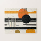 círculos abstractos boho anaranjados legpuzzel (Horizontaal)