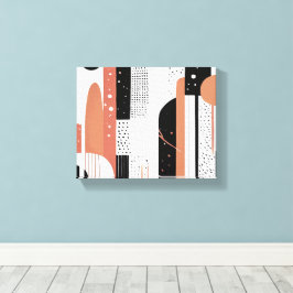 círculos boho canvas afdruk