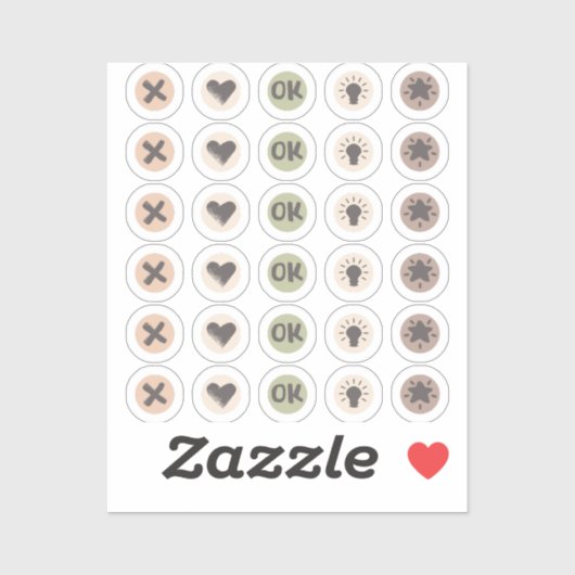 Círculos de doodles para la planificación sticker (Vel)