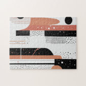 círculos y formas abstractas boho  legpuzzel (Horizontaal)