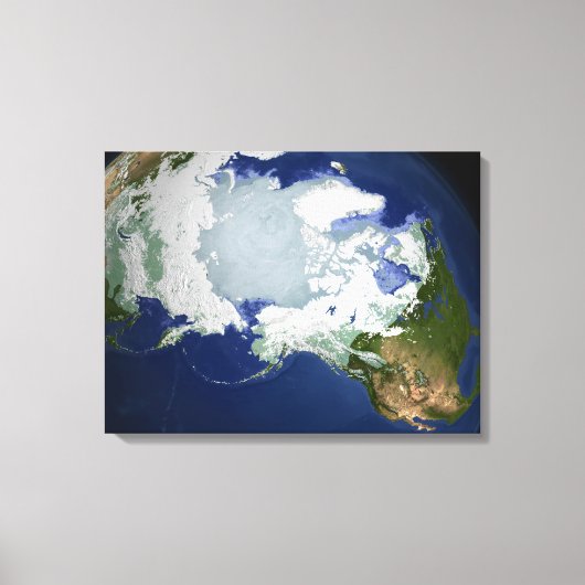 Circum-Arctic permafrost Canvas Afdruk (Voorkant)