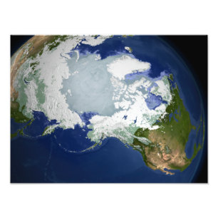 Circum-Arctic permafrost Foto Afdruk