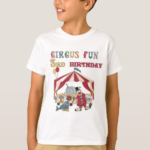 Circus 3e verjaardag Tshirts en geschenken
