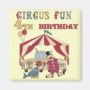 Circus 4e verjaardag Tshirts en geschenken Magneet
