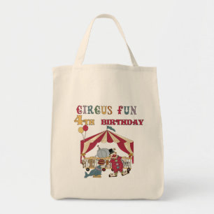 Circus 4e verjaardag Tshirts en geschenken Tote Bag