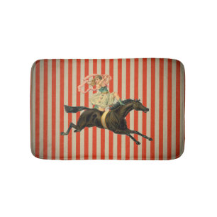  circus acrobat en paardenbadmat badmat