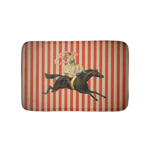  circus acrobat en paardenbadmat badmat (Voorkant)