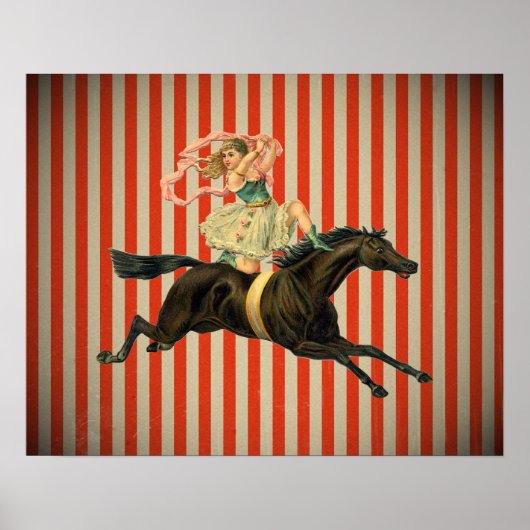  circus acrobat op het poster van het paard (Voorkant)