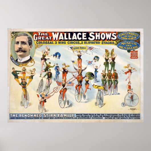  Circus Act The Great Wallace Shows Poster (Voorkant)