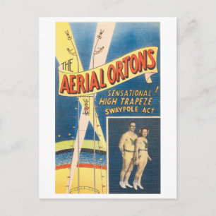  Circus Advertentie: Hoge Sway Pole Act Briefkaart