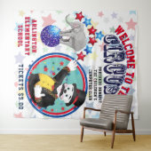 Circus Advertisement Backdrop Wandkleed (In Situ (horizontaal))