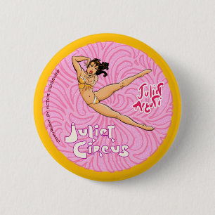 Circus Aerialist Ronde Button 5,7 Cm