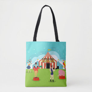Circus All-Over Print Canvas tas