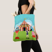  Circus All-Over Print Canvas tas (Dichtbij)
