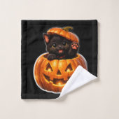 Circus and kitten whimsical Halloween three-p piec (Gant de toilette)