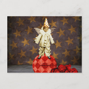  Circus Angel Clown Briefkaart