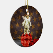Circus Angel Clown Keramisch Ornament (Rechts)
