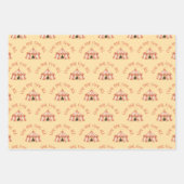 Circus Animal Pattern Verjaardag Inpakpapier Vel (Voorkant)