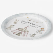 Circus Animals Baby shower Papieren Bordje (Gekanteld)