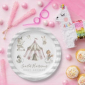 Circus Animals Baby shower Papieren Bordje (Feest)