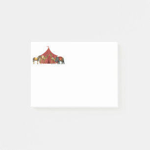 Circus Animals en tent Post-it® Notes