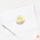 Circus Baby Baby shower Ronde Sticker (Envelop)