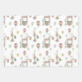 Circus | Baby shower bossen Inpakpapier Vel (Voorkant 2)