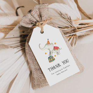 Circus Baby shower Favor Tags Cadeaulabel