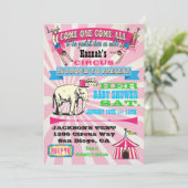 Circus Baby Shower Invitations (Debout devant)