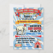 Circus Baby Shower Invitations (Devant)