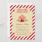 Circus Baby shower Kaart (Voorkant)