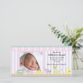 Circus Baby Train Faire-part de naissance PHOTO (Debout devant)