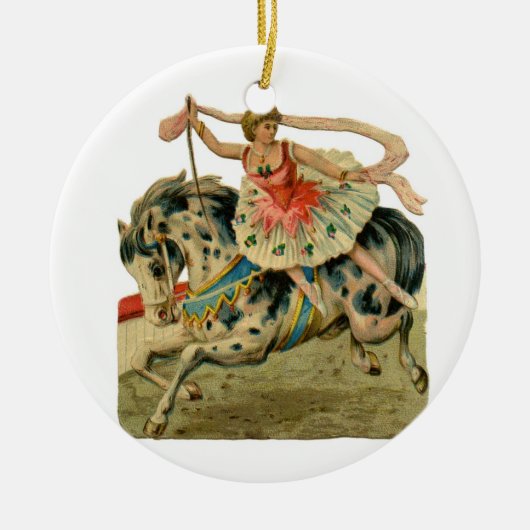 Circus Ballerina Keramisch Ornament (Voorkant)