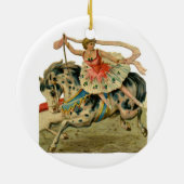 Circus Ballerina Keramisch Ornament (Achterkant)