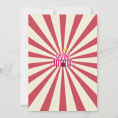 Circus-ballon komt de hele dag langs Kaart (Achterkant)