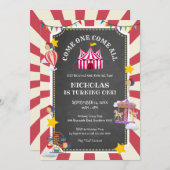 Circus-ballon komt de hele dag langs Kaart (Voorkant / Achterkant)