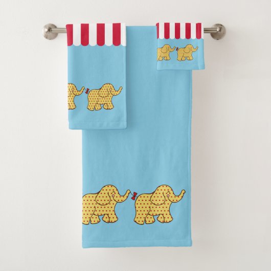 Circus Bathroom Towel Set (En situation)