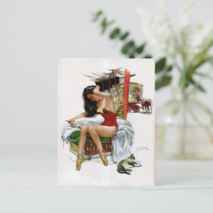 Circus Beauty  Art Pin-Up Girl Briefkaart