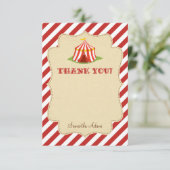 Circus - bedankt - kaart (Staand voorkant)