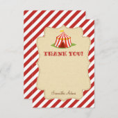 Circus - bedankt - kaart (Voorkant / Achterkant)