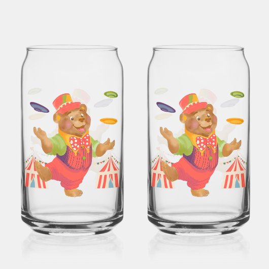 Circus Beer Drink Glas (Voorkant)