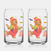 Circus Beer Soda Glass Blikvorm Glas (Achterkant)